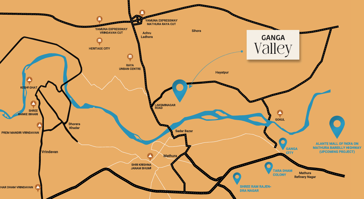 Ganga Valley Project Location & Connectivity Map